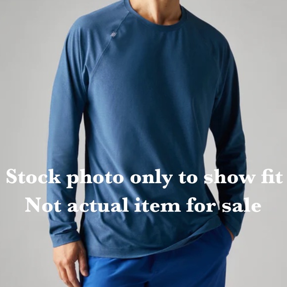Rhône Reign Long Sleeve Top in Blue Camo NWT [P15] - Picture 6 of 9